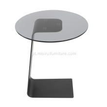 Móveis para sala de estar mesa de café de vidro transparente